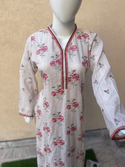 Elegant Embroidered Lawn Suit - 2 Piece Set LL0855