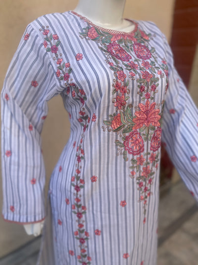 Elegant Embroidered Lawn Suit - 2 Piece Set LL0853