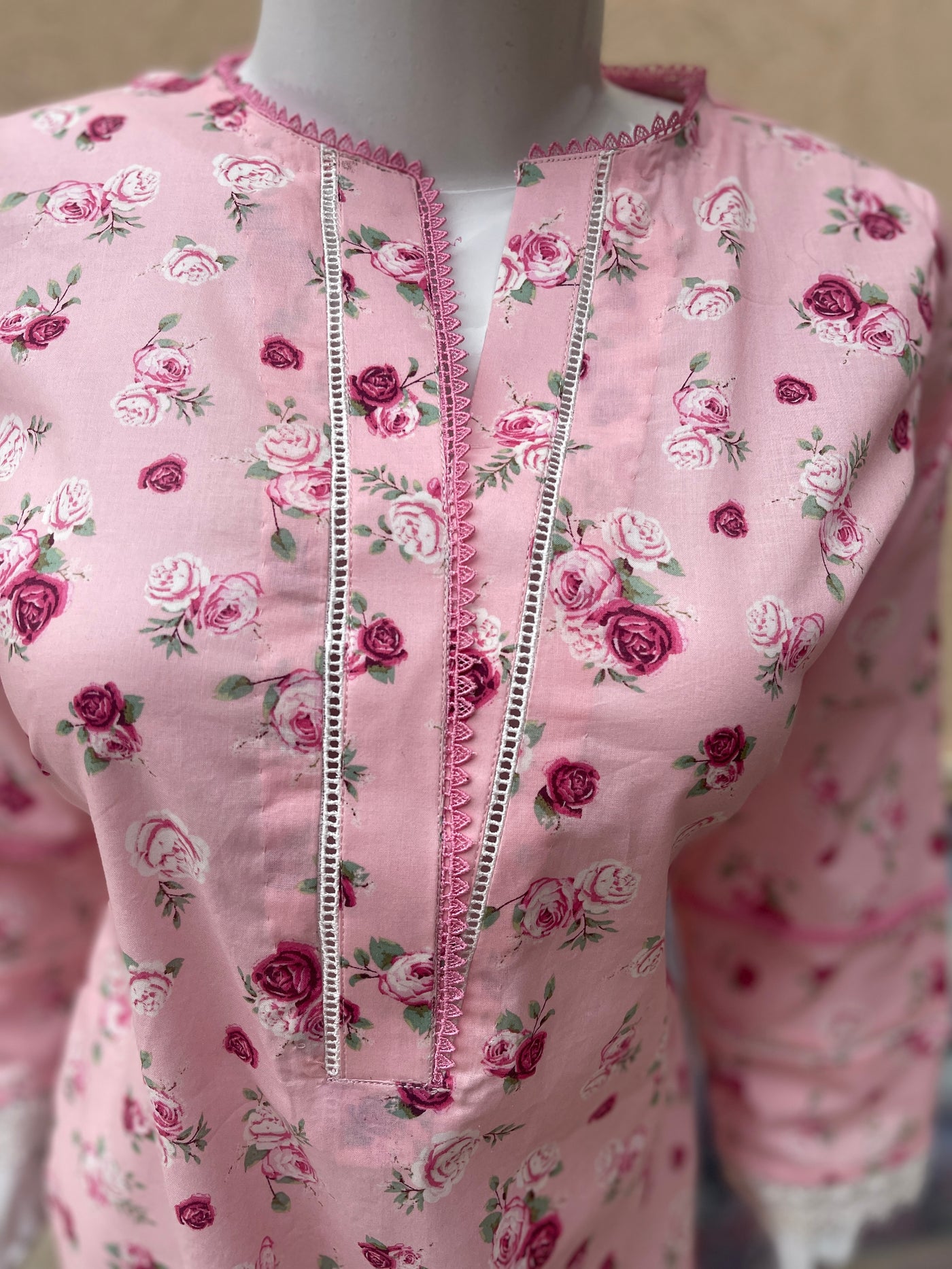 1pc Pink Lawn Shirt – LL0903