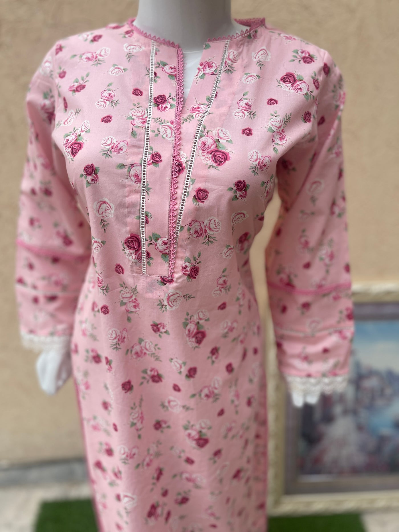 1pc Pink Lawn Shirt – LL0903